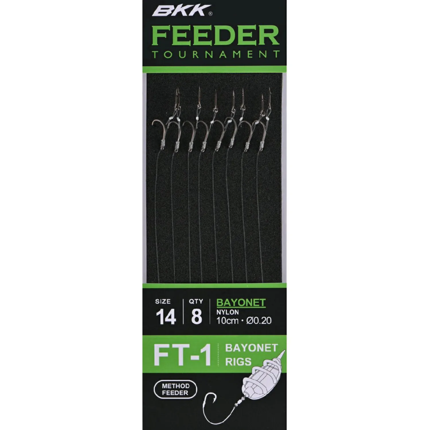 New Feeder Snelled FT-1 Bayonet Rig Friedfischangeln-Zubehör