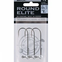 BKK Round Elite Jighead, 5 g< Jigköpfe & Köder-Rasseln|Raubfischangeln Kunstköder