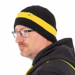 Clearance Beanie Hat (Black/Yellow) Anglerhüte & Anglermützen