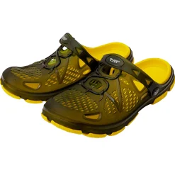 Hot Cat Clogs Unisex (Black/Yellow) Outdoor- & Angel-Sandalen