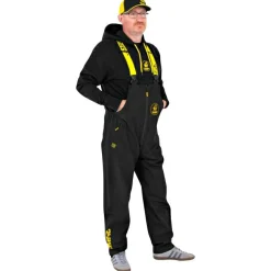 Sale Waterproof Salopettes (Black/Yellow) Thermohosen & Regenhosen