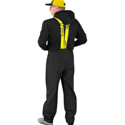 Sale Waterproof Salopettes (Black/Yellow) Thermohosen & Regenhosen