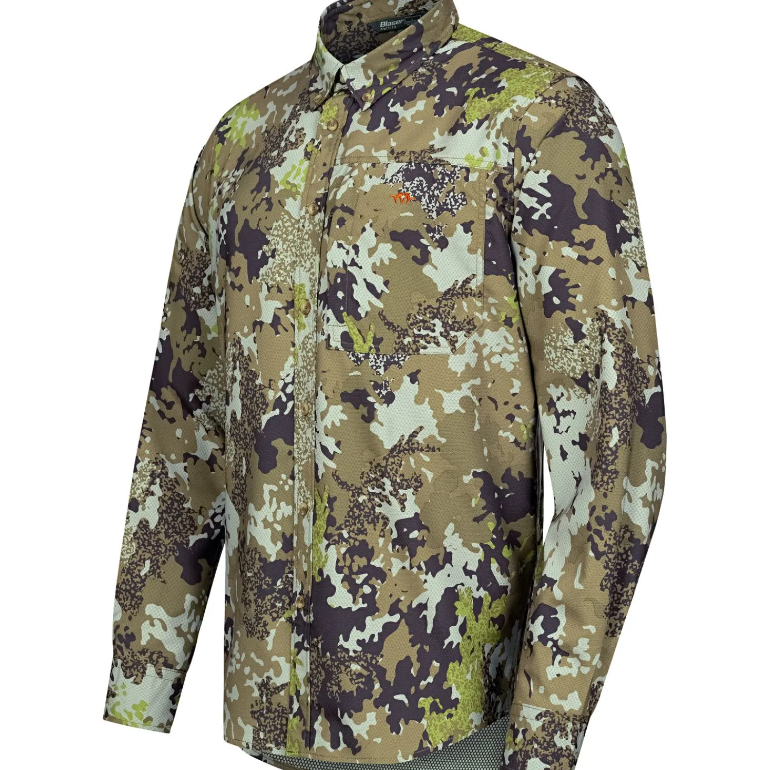 Blaser AirFlow Hemd Herren (Huntec Camouflage)< Tarnjacken & Tarnwesten