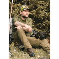 Online AirFlow Hose 23 Herren (Dunkel Oliv) Outdoor- & Angler-Cargohosen