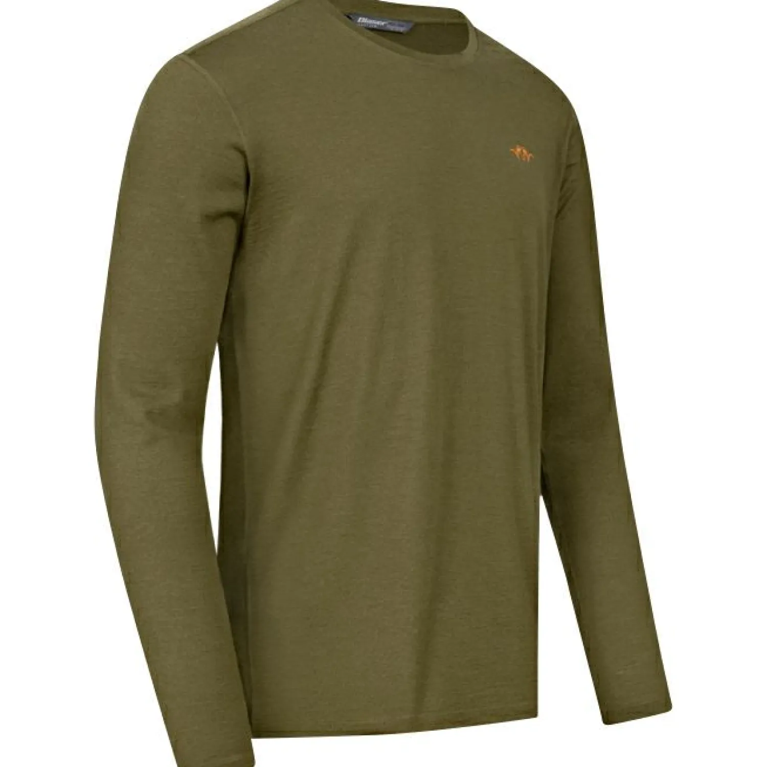 Clearance Base 160 Merino Longsleeve Herren (Dunkel Oliv) Angel-Poloshirts & Langarmshirts