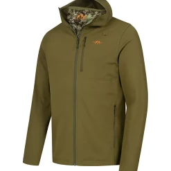 Hot Drain FZ Hoody Herren (Dunkel Oliv) Angelpullover & -Strickjacken