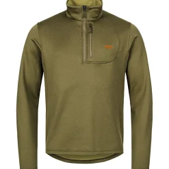 Blaser Drain Halfzip Herren (Dunkel Oliv)< Angelpullover & -Strickjacken