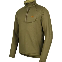 Blaser Drain Halfzip Herren (Dunkel Oliv)< Angelpullover & -Strickjacken