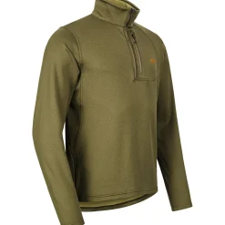 Blaser Drain Halfzip Herren (Dunkel Oliv)< Angelpullover & -Strickjacken