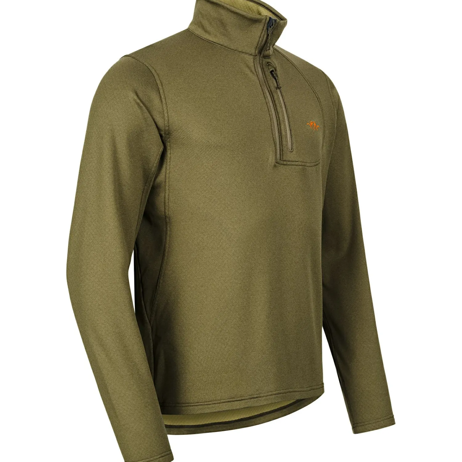Blaser Drain Halfzip Herren (Dunkel Oliv)< Angelpullover & -Strickjacken