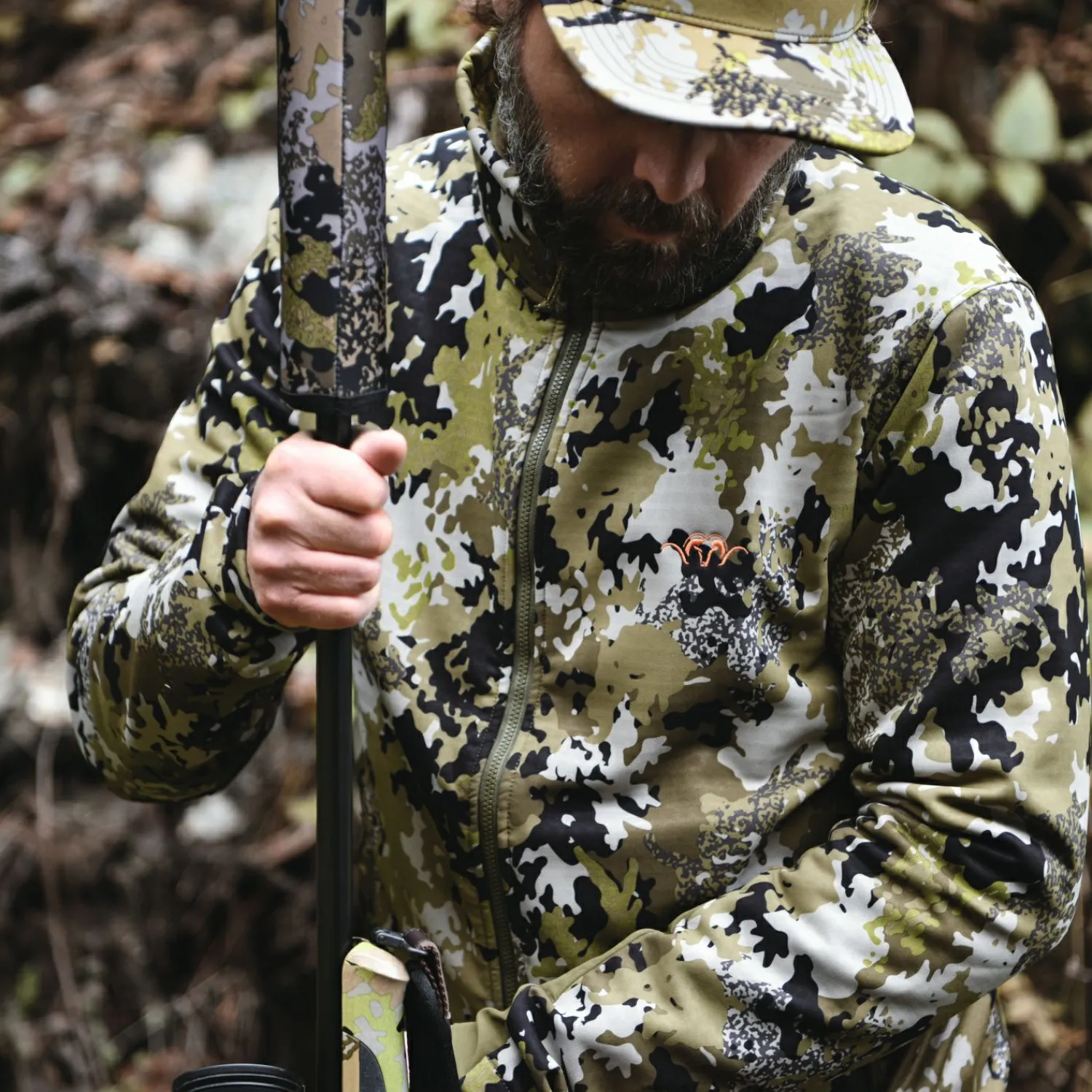 Best Flash Midlayer Jacke Herren (Huntec Camouflage) Outdoor- & Angel-Jacken
