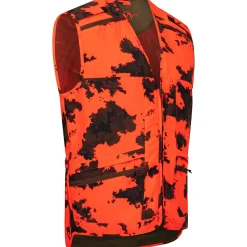 Best Kalle Weste Unisex (Blaze Orange Camo) Outdoor- & Anglerwesten