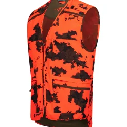 Best Kalle Weste Unisex (Blaze Orange Camo) Outdoor- & Anglerwesten