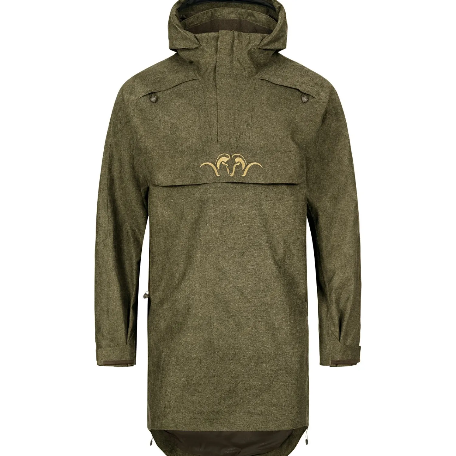 Hot Laurent Smock Vintage Outdoorjacke Herren (Olive Mélange/Schwarz) Outdoor- & Angel-Jacken