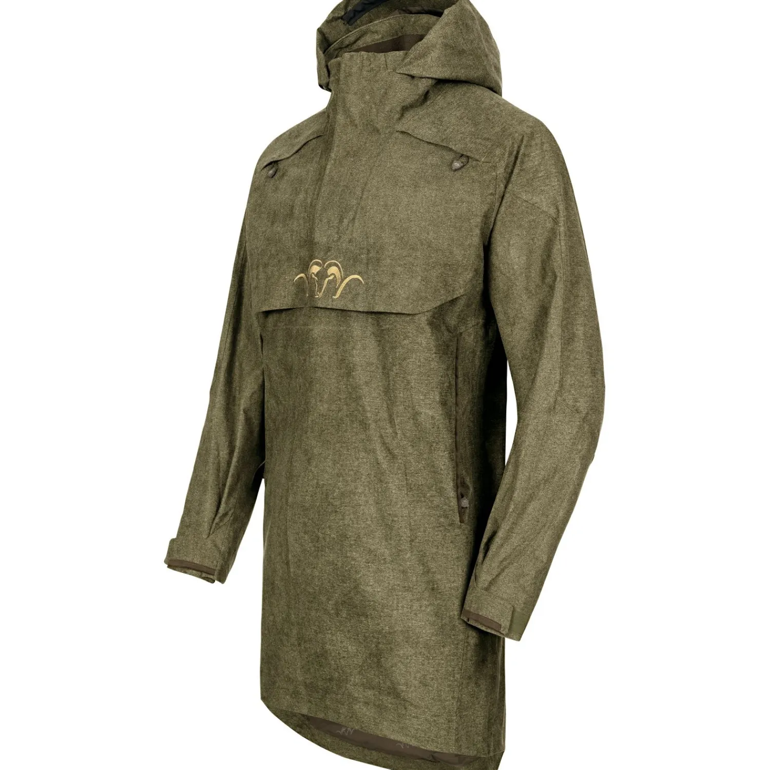 Hot Laurent Smock Vintage Outdoorjacke Herren (Olive Mélange/Schwarz) Outdoor- & Angel-Jacken