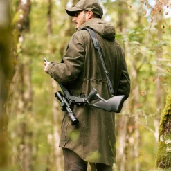 Hot Laurent Smock Vintage Outdoorjacke Herren (Olive Mélange/Schwarz) Outdoor- & Angel-Jacken