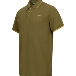 Clearance Polo Shirt 22 Herren (Dunkel Oliv) Angel-Poloshirts & Langarmshirts