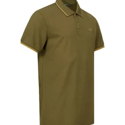 Clearance Polo Shirt 22 Herren (Dunkel Oliv) Angel-Poloshirts & Langarmshirts