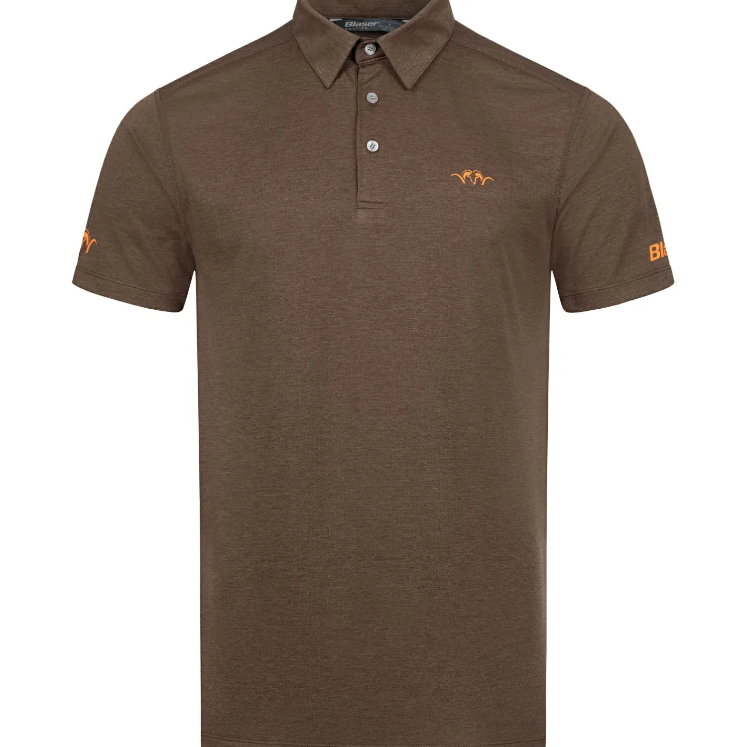 Blaser Poloshirt Competition Herren (Dunkelbraun)< Angel-Poloshirts & Langarmshirts