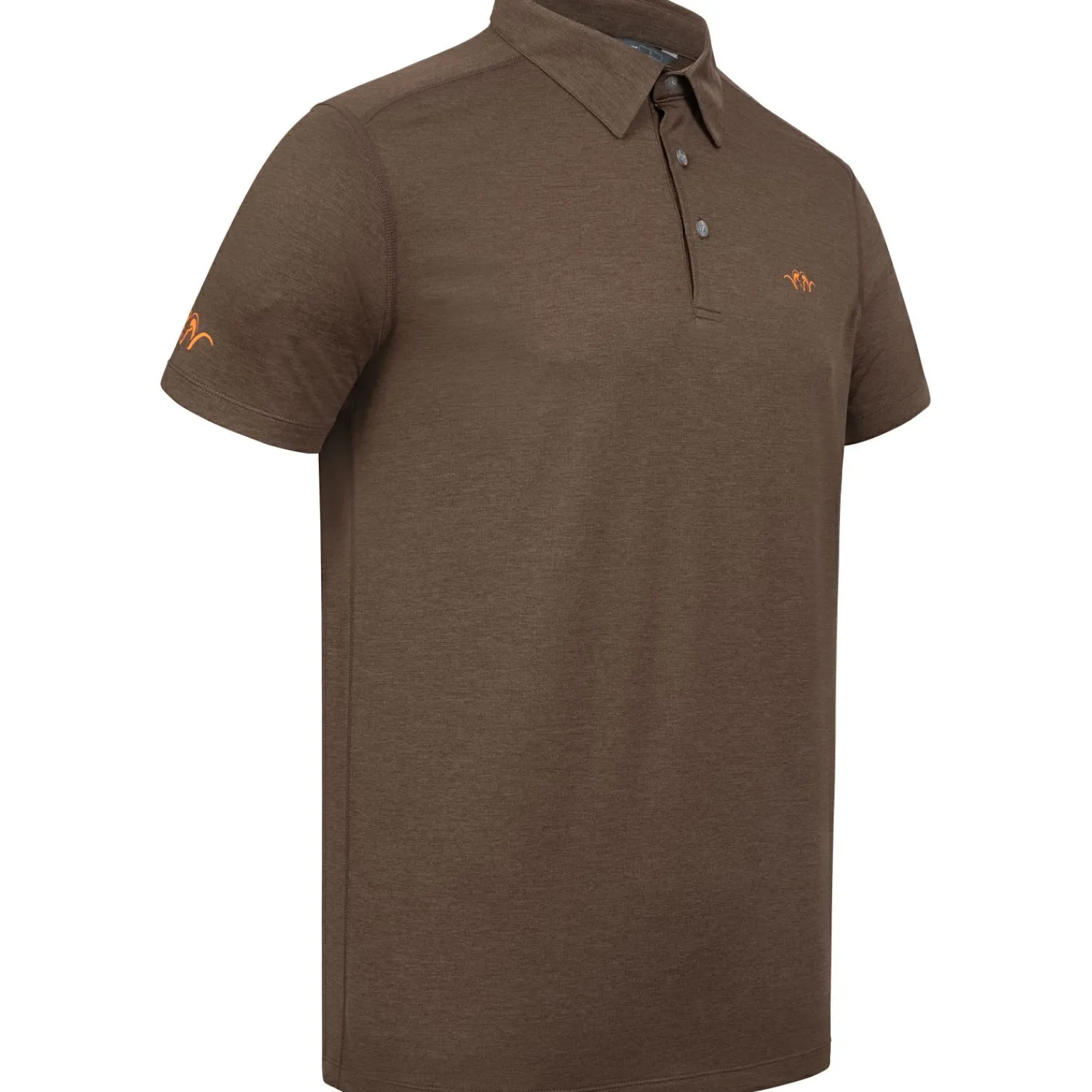 Blaser Poloshirt Competition Herren (Dunkelbraun)< Angel-Poloshirts & Langarmshirts