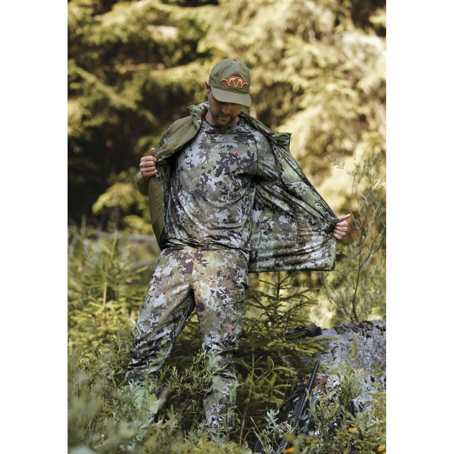 Blaser Tech T-Shirt 23 Herren (Huntec Camouflage)< Tarn-Oberbekleidung