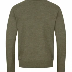 Blaser V-Neck Merino Sweater Herren (Dunkel Oliv)< Angelpullover & -Strickjacken
