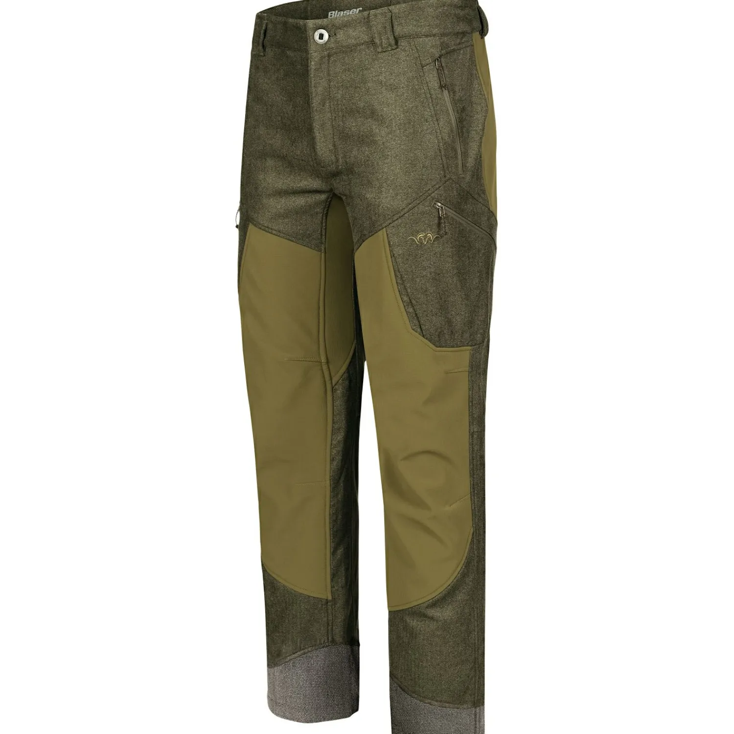 Hot Whizz Softshell Hose Herren (Olive Mélange/Schwarz) Outdoor- & Angler-Cargohosen