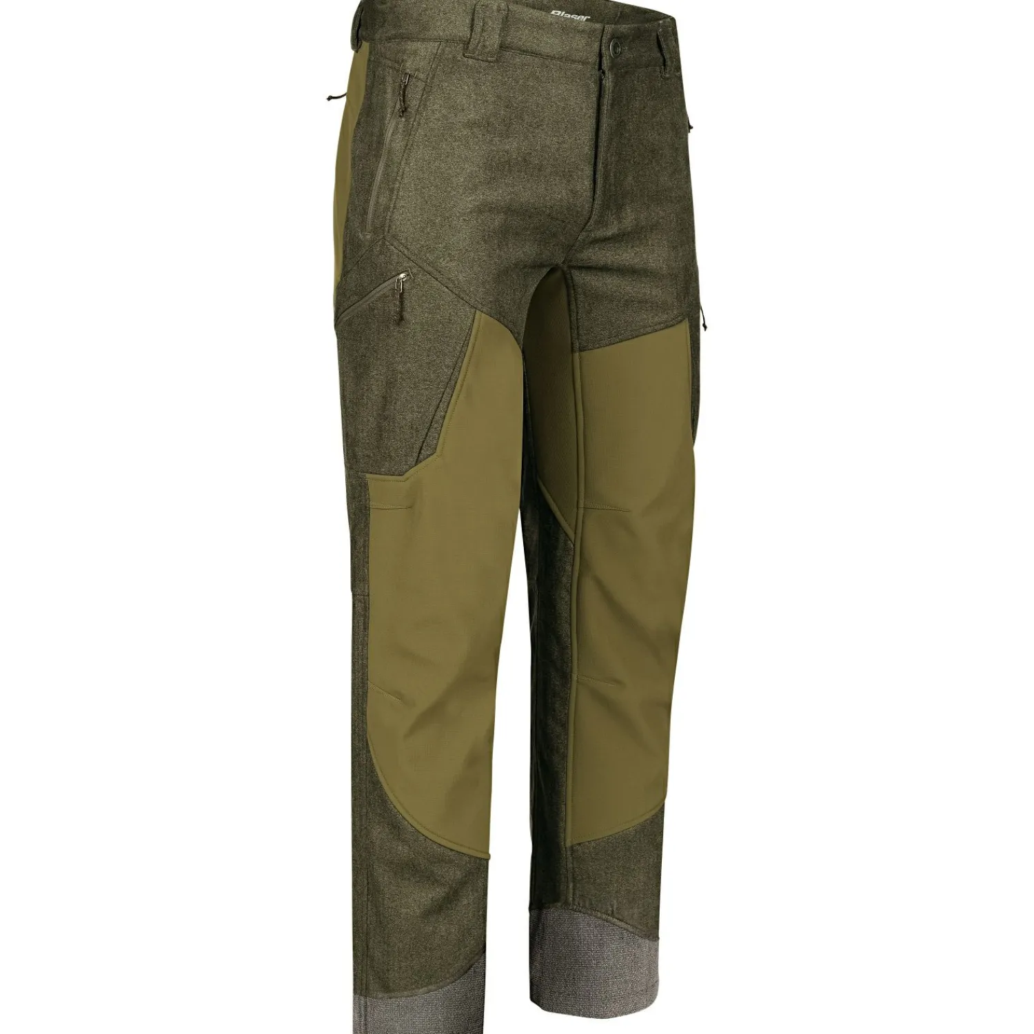 Hot Whizz Softshell Hose Herren (Olive Mélange/Schwarz) Outdoor- & Angler-Cargohosen