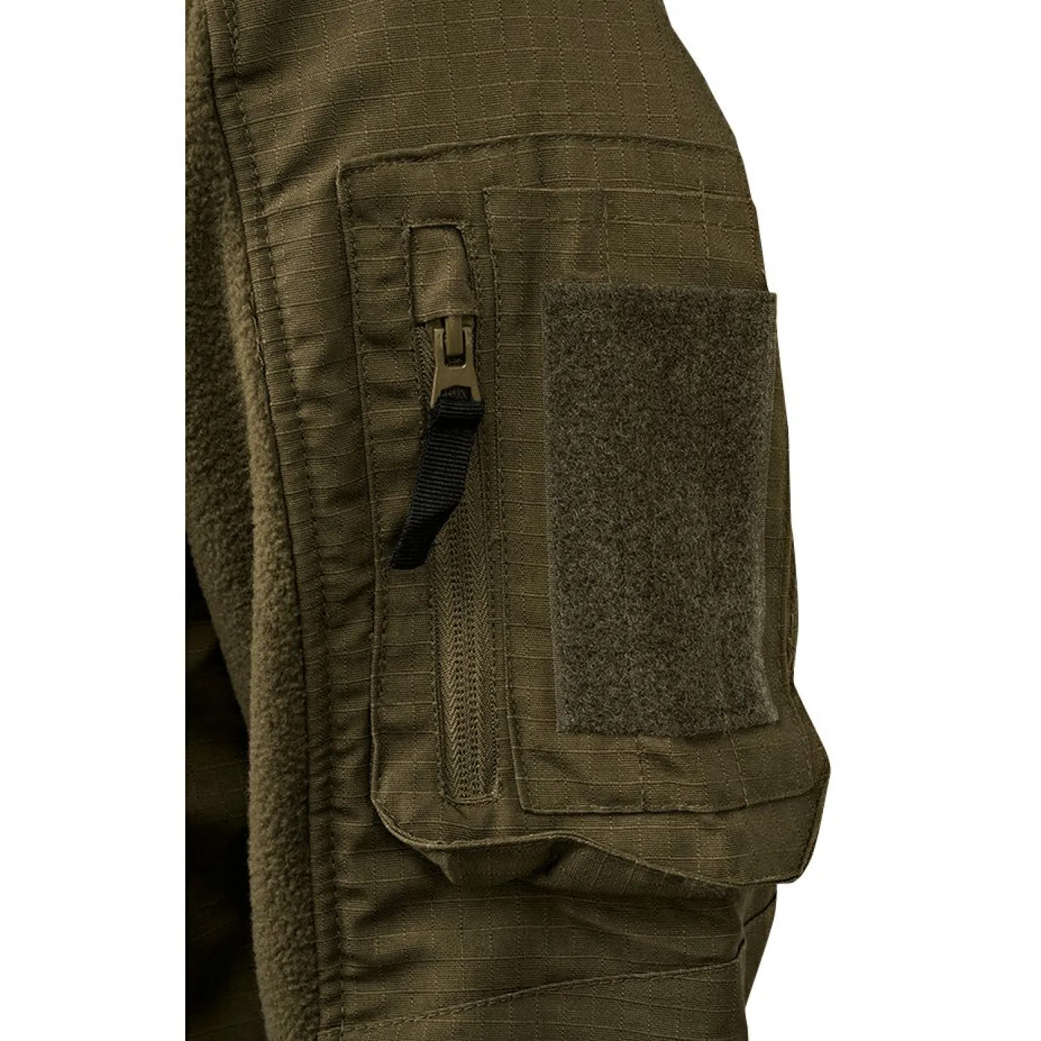 Brandit Fleece Ripstop Jacket Herren (Olive)< Outdoor- & Angel-Jacken