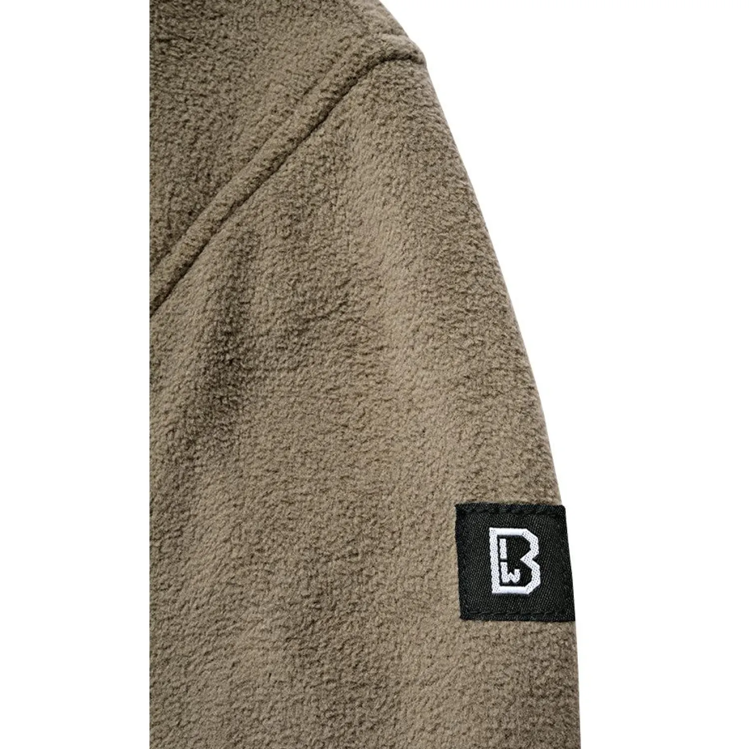 Brandit Fleece Troyer Herren (Olive)< Angelpullover & -Strickjacken