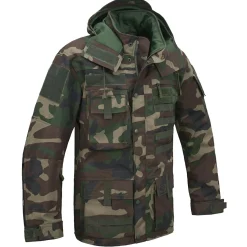 Brandit Performance Outdoor Jacket Herren (Woodland)< Outdoor- & Angler-Cargohosen
