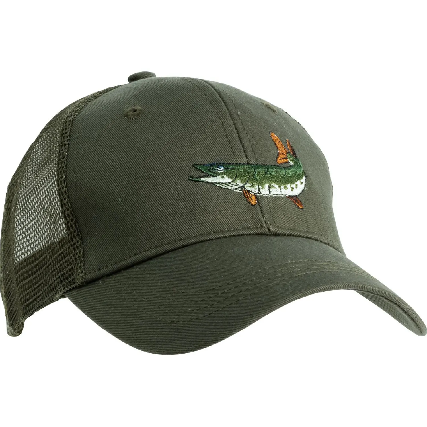 Outlet Cap "Hecht" Herren (Oliv) Outdoor- & Angel-Kappen