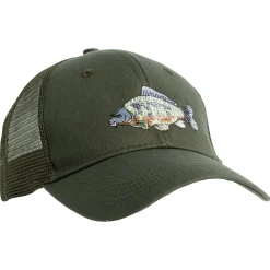 New Cap "Karpfen" Herren (Oliv) Outdoor- & Angel-Kappen