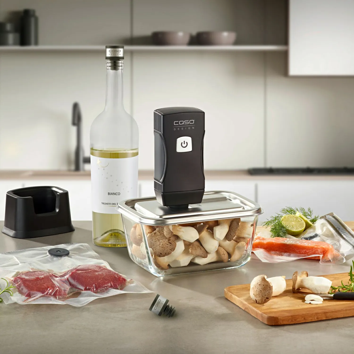 Caso Design Vacu OneTouch Pro Set< Vakuumiergeräte & Vakuumierzubehör