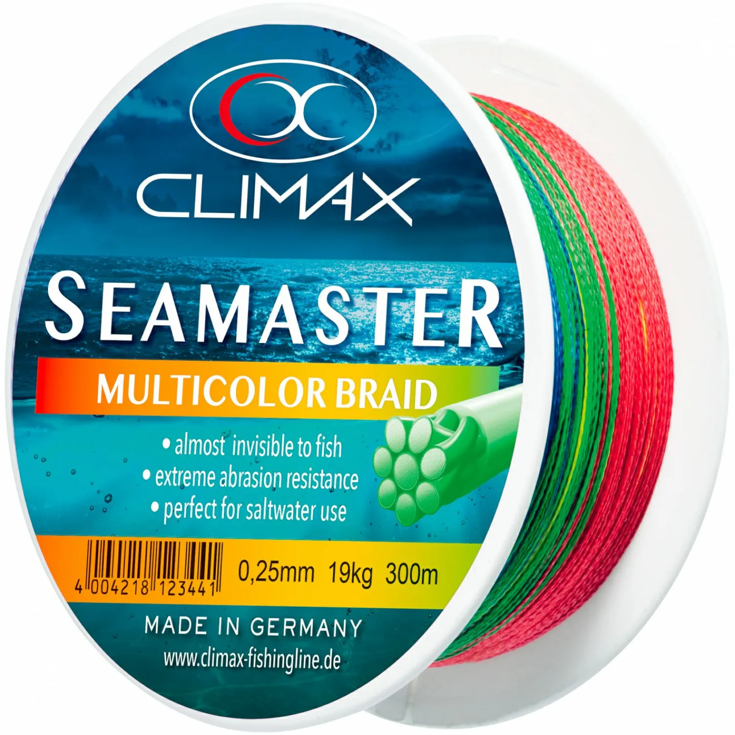New Angelschnur Haruna Seamaster Braid (multicolor, 300 m) Geflochtene Schnüre