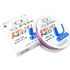 Climax Angelschnur iBraid U-Light (fluopurple, 135 m)< Geflochtene Schnüre|Raubfischschnüre