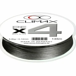 Climax PE X4 (Grau)< Geflochtene Schnüre