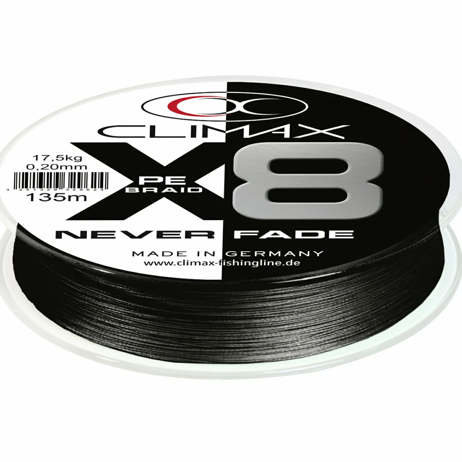 Outlet PE X8 Neverfade (schwarz) Geflochtene Schnüre