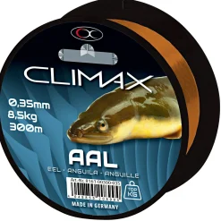 Climax Zielfischschnur Aal (braun)< Aalschnüre|Monofile Schnüre