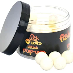 Cockbaits Elitist Pop Ups, Fish Weiß< Karpfenfutter|Karpfenfutter·Boilies & Popup Boilies