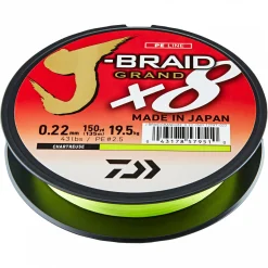 Daiwa Angelschnur J-Braid Grand X8 (chartreuse, 270 m)< Monofile Schnüre