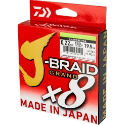 Daiwa Angelschnur J-Braid Grand X8 (chartreuse, 270 m)< Monofile Schnüre