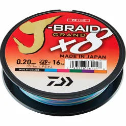 New Angelschnur J-Braid Grand X8 (multi-color, 300 m) Monofile Schnüre