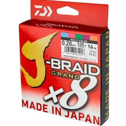 New Angelschnur J-Braid Grand X8 (multi-color, 300 m) Monofile Schnüre