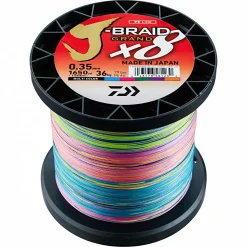 New Angelschnur J-Braid Grand X8 (multi-color, 1.500 m) Geflochtene Schnüre
