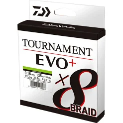 Daiwa Angelschnur Tournament X8 Braid EVO+ (135 m, chartreuse)< Geflochtene Schnüre
