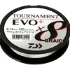 Daiwa Angelschnur Tournament X8 Braid EVO+ (135 m, weiß)< Geflochtene Schnüre