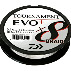 Angelschnur Tournament X8 Braid EVO+ (270 m, dunkelgrün) Geflochtene Schnüre