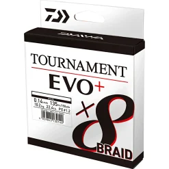 Angelschnur Tournament X8 Braid EVO+ (270 m, dunkelgrün) Geflochtene Schnüre