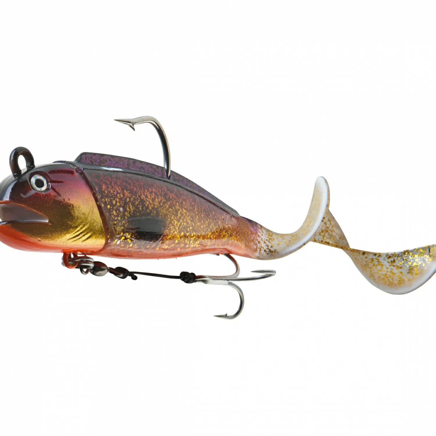 Best D-Wolf Curly (gold flake) Gummiköder ·Gummifische & Shads